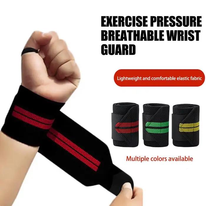 Attelles de poignet élastiques respirantes (1 pièce) pour la musculation