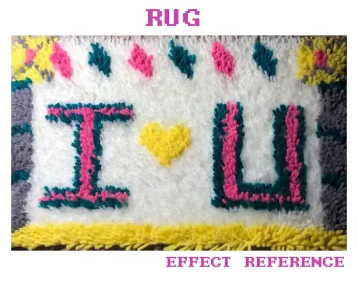 Kits de tapis crochetés avec crochet à loquet motif ours, pour travaux manuels, broderie de tapis, point de croix, tapis, teppich, knüpfen, fermo porta pavimento animali