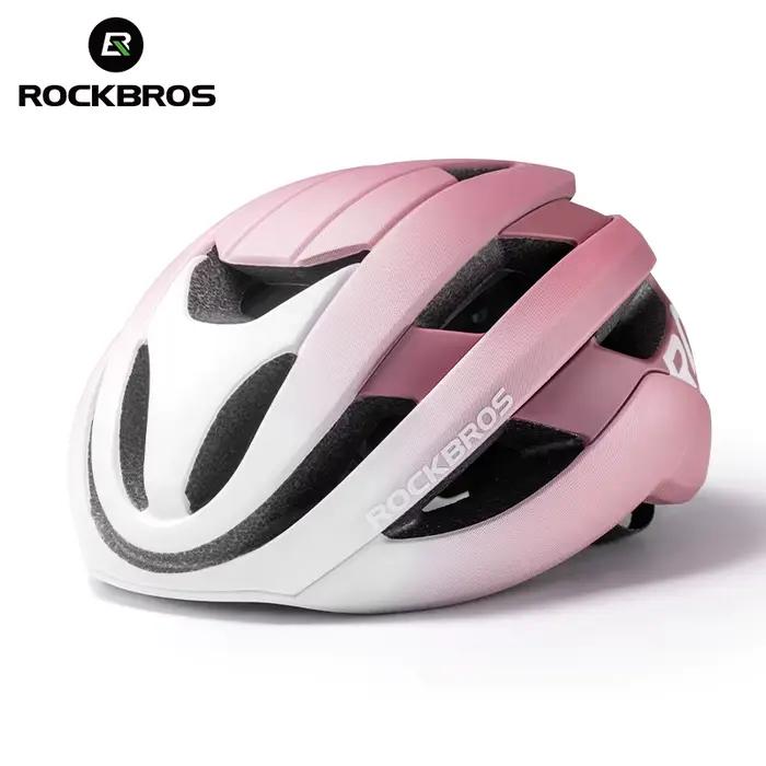 ROCKBROS-Casque de vélo pour homme et femme, VTT, sécurité routière, moulé intégralement, ultraléger
