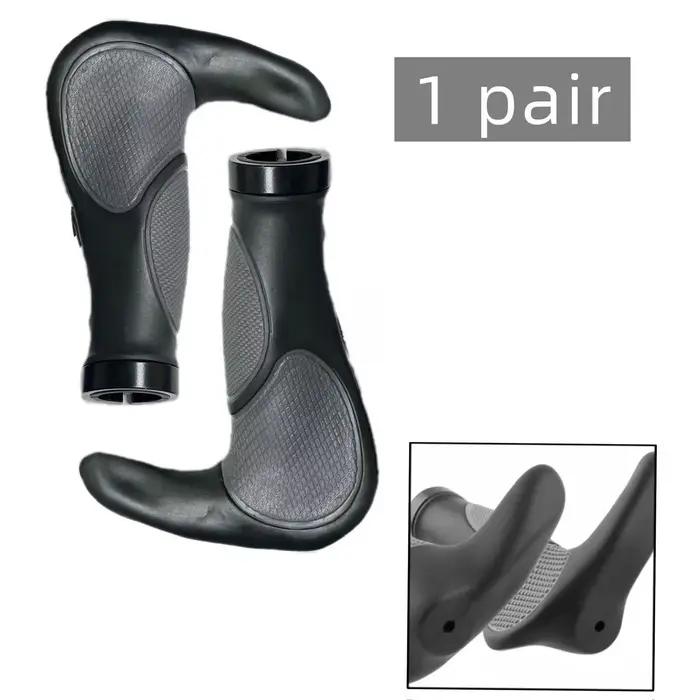 Poignée de vélo ergonomique avec poignée secondaire, poignée de VTT, housse de guidon de vélo