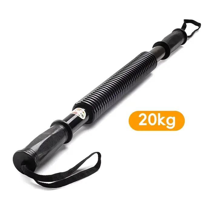 Entraîneur de force de bras à ressort 20-60KG, avec corde de sécurité, barre d'entraînement musculai