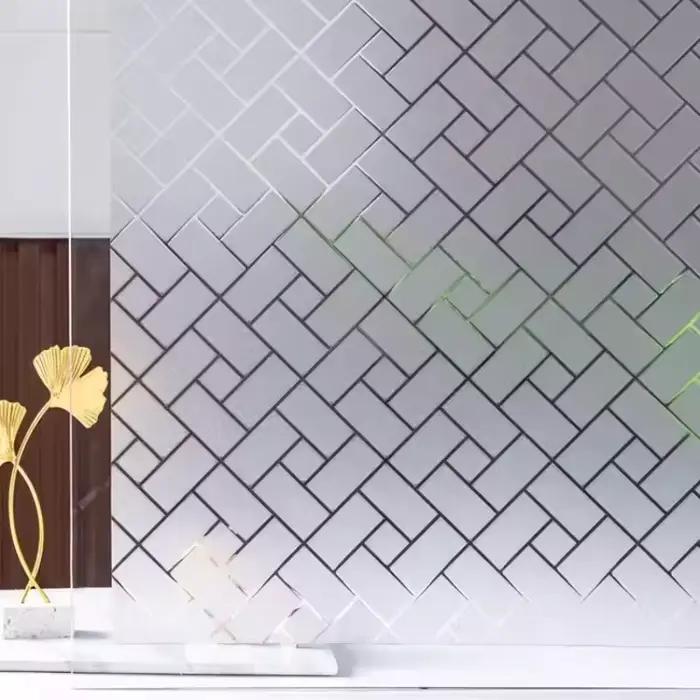 Autocollant en verre mat pour chambre à coucher, salle de bains, balcon, fenêtre, Anti-fuite de lumi