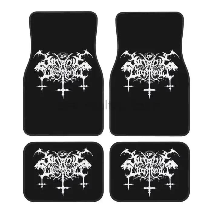 Tapis de sol de voiture gothique tapis antidérapants tapis Auto tapis accessoires décor avant et arr