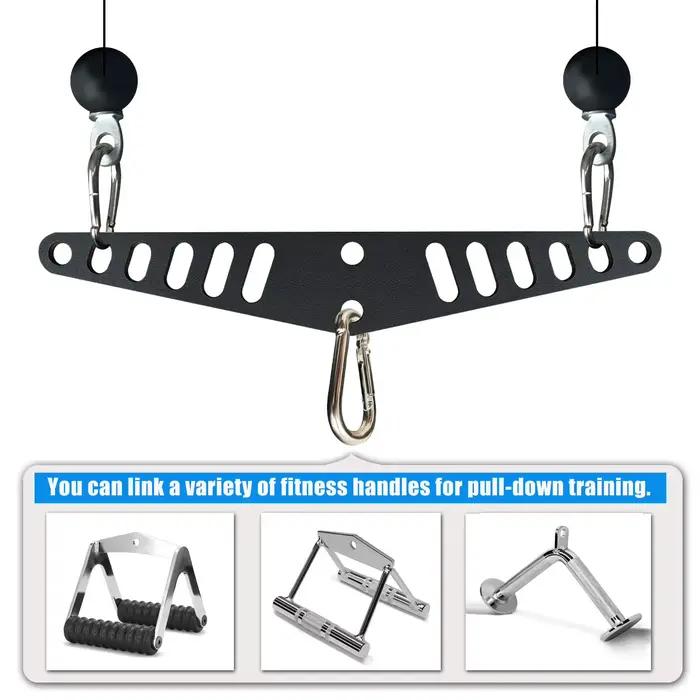 Barre de descente multi-grip LAT rib pour salle de sport à domicile, plaque d'épandage de fitness, a