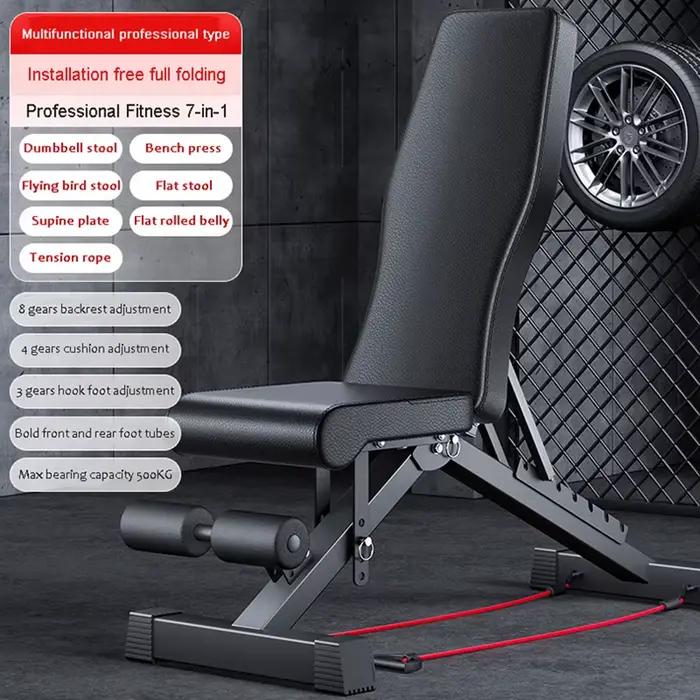 Banc de musculation réglable pour entraînement complet du corps, multifonctionnel, pour haltères, pr