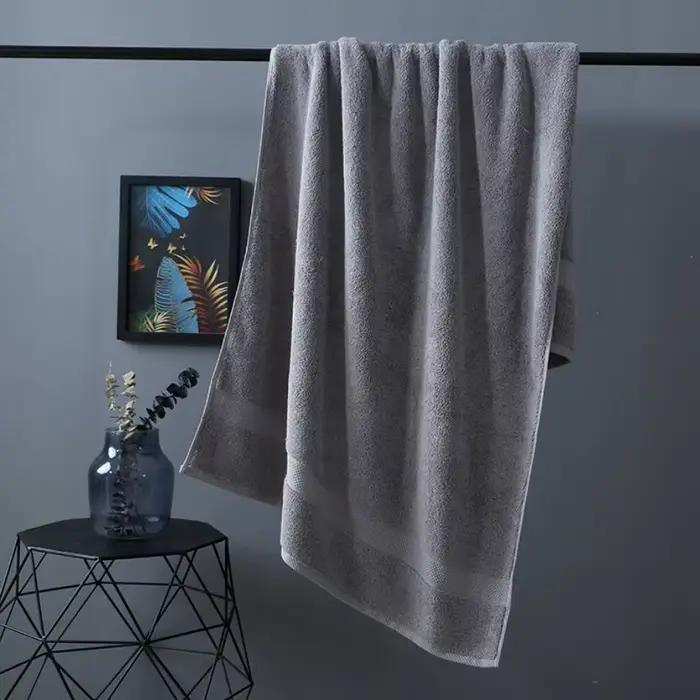 Serviette de bain en coton pour adultes, serviettes douces et absorbantes, ensembles de salle de bai