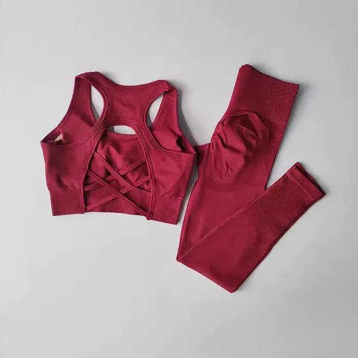 Survêtement pour femmes, ensembles de Yoga, Fitness, vêtements de sport, soutien-gorge + Leggings ta