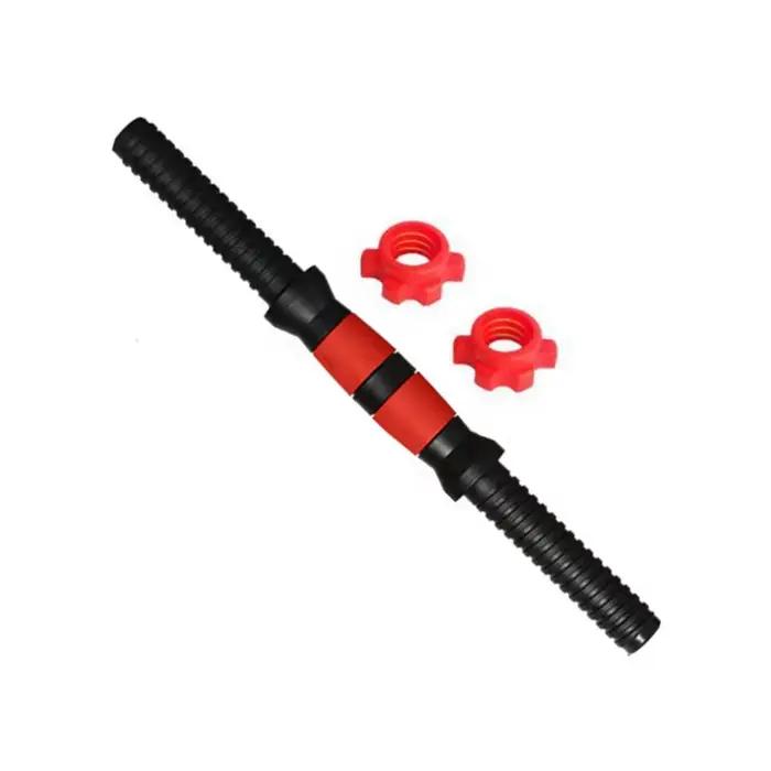 Tige de connexion universelle pour haltères, transformable en barre d'haltères ou poignée de kettleb