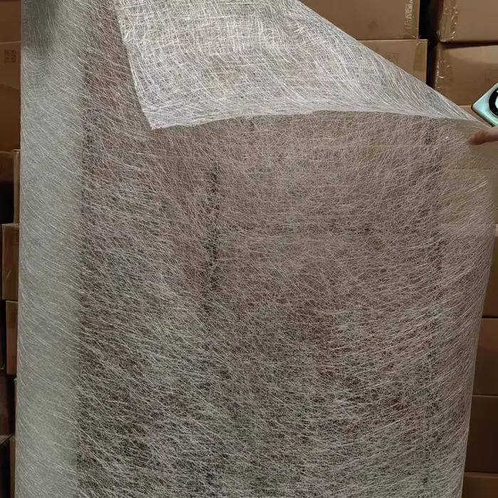 Tissu en fibre de verre 150 g/m², sans alcali, tapis de fibres de verre coupées, largeur 100 cm * lo