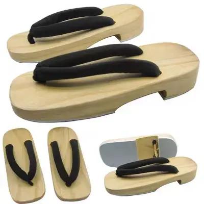 Accessoire de cosplay d'anime japonais, sabots COS, kimono, tongs, Geta, pantoufles en bois, chaussu