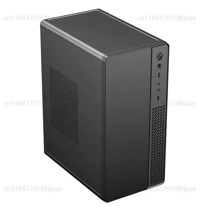 Boîtier d'ordinateur brossé pour carte mère M-ATX, mini-boîtier simple pour bureau, entreprise, mais