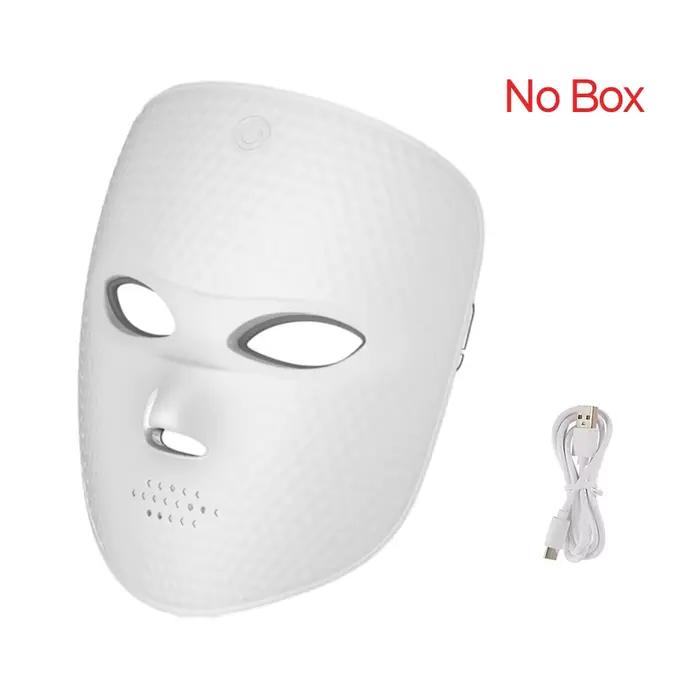 Masque facial LED 7 couleurs, masque photonique LED, soin de la peau, rajeunissement, masque facial