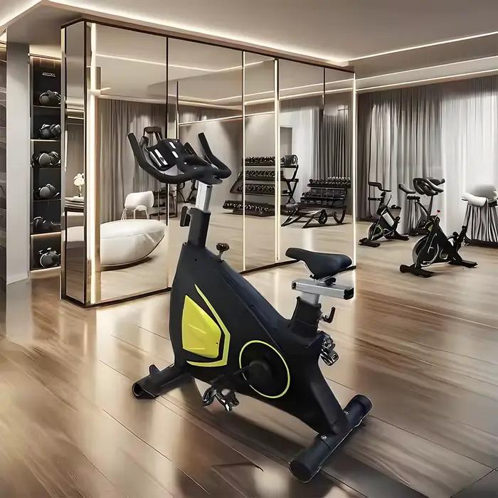 Vélo d'appartement professionnel magnétique pour entraînement cardio en intérieur, idéal pour la gym