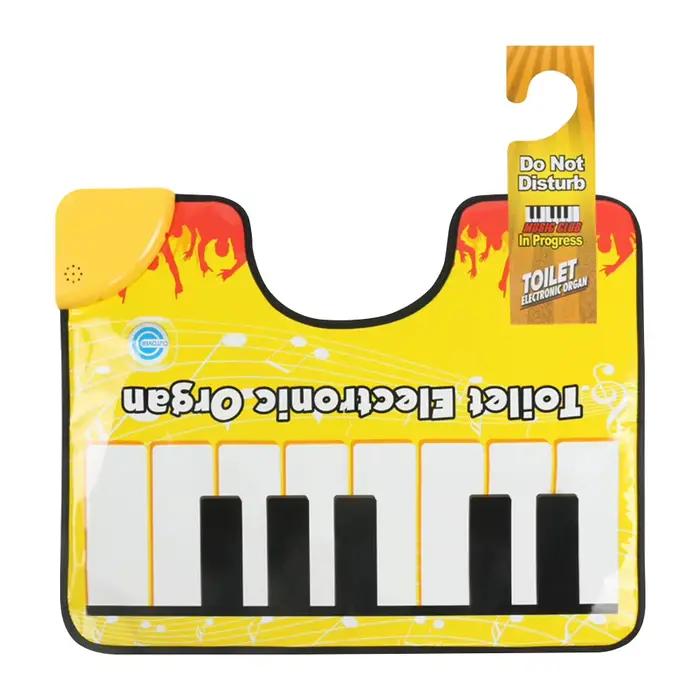 Pot Piano chant tapis salle de bain drôle orteil musique clavier toilette tapis de sol pot Piano son