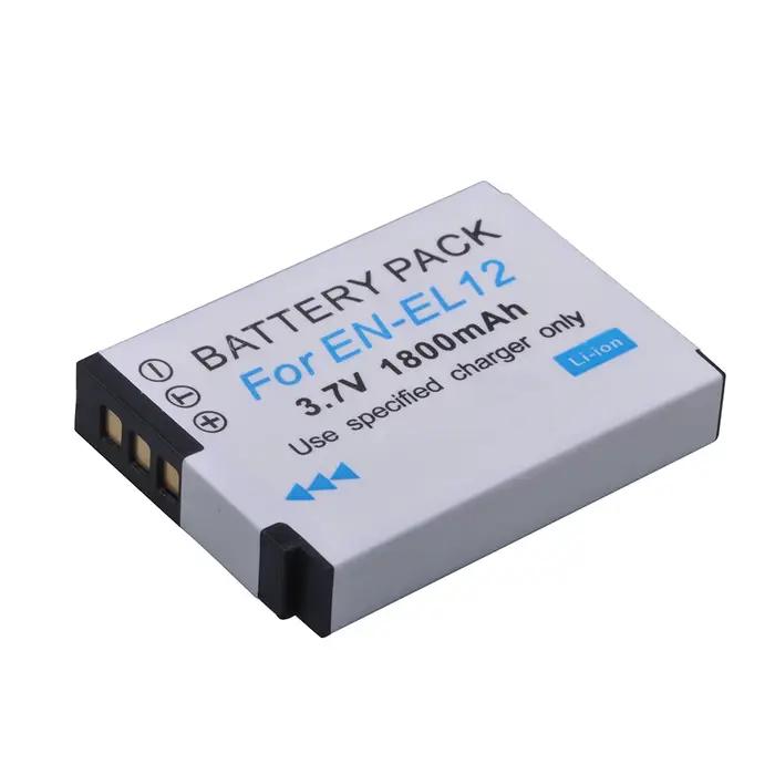 EN-EL12 ENEL12 EN EL12 Caméra Batterie + LCD Chargeur USB pour Nikon Appareil Photo Coolpix S9900 S9
