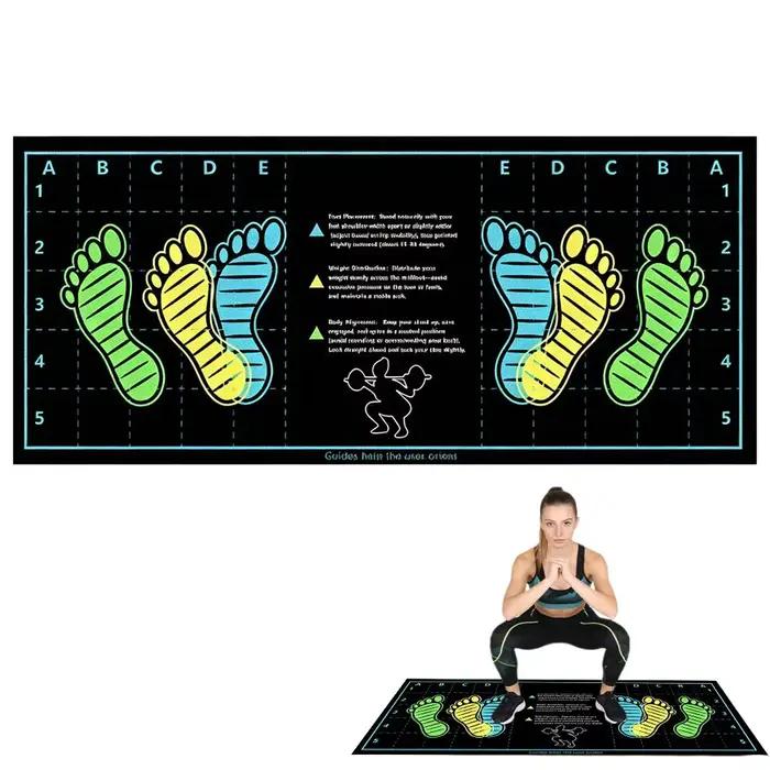Tapis de Pilates pour Squats – Tapis d'entraînement pour débutants, antidérapant, insonorisant, dura