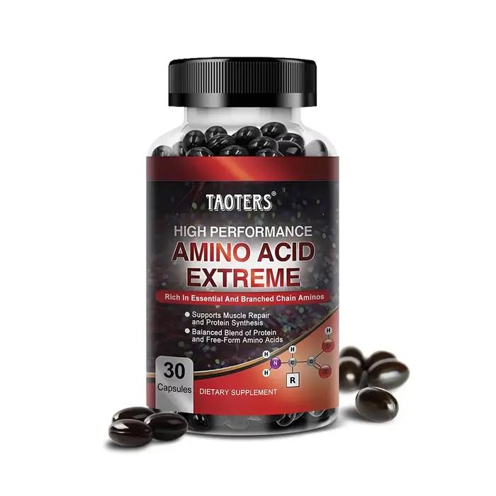 Capsules d'acide aminé pour musculation avancée - Aide à augmenter la force, l'endurance, la synthès