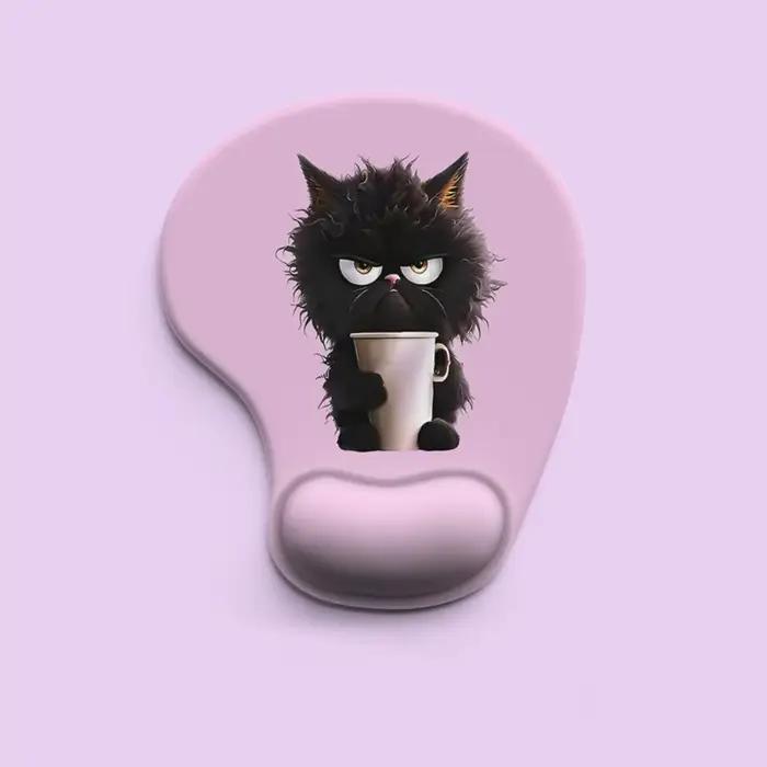 Tapis de souris ergonomique pour animaux, mignon, dessin animé, confortable, tapis de souris pour ch