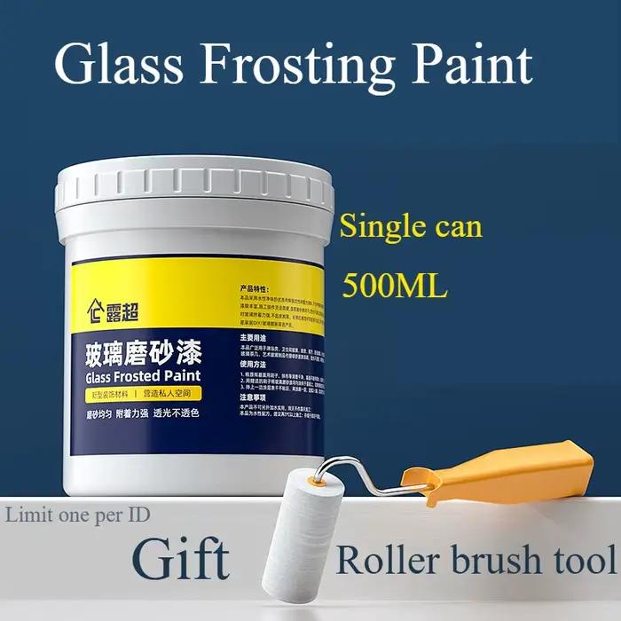Peinture pour verre mat, peinture pour verre Opaque, salle de bains, fenêtre en verre, sablage, revê