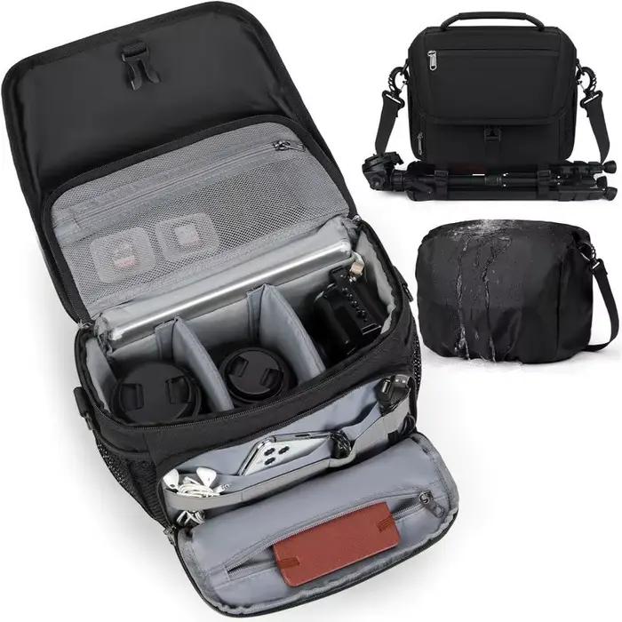 Nouveau sac photo compact pour photographe, sac à bandoulière pour appareil photo reflex, sacoche ob
