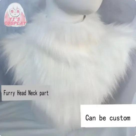 Accessoires de tête en fourrure personnalisés, col en fourrure, Kigurumi, partie du cou