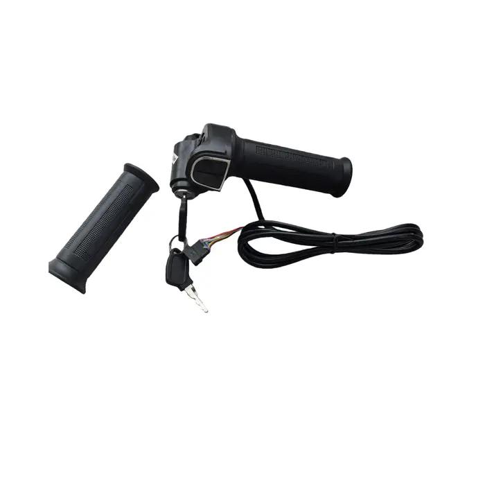 Poignée d'accélération rotative 48V avec poignées en caoutchouc pour vélo électrique Engwe T14, pièc