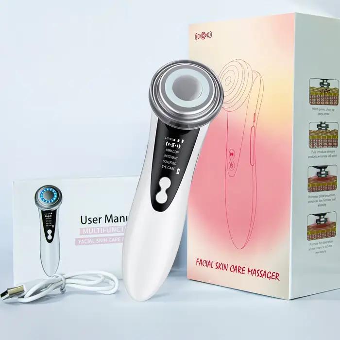 Nouveau dispositif électrique de levage du visage Vibration LED visage rajeunissement de la peau dis