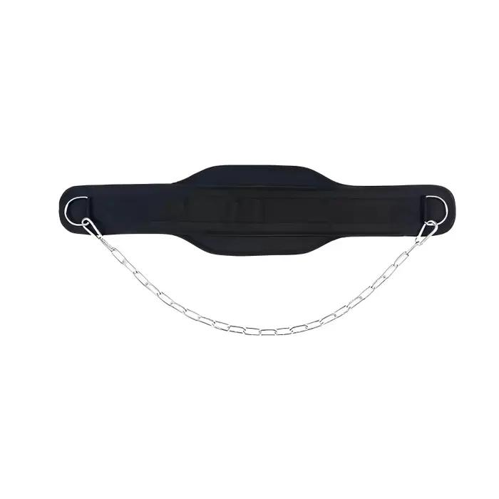 Ceinture de musculation épaisse avec chaîne pour haltères, fitness, bodybuilding, entraînement de fo