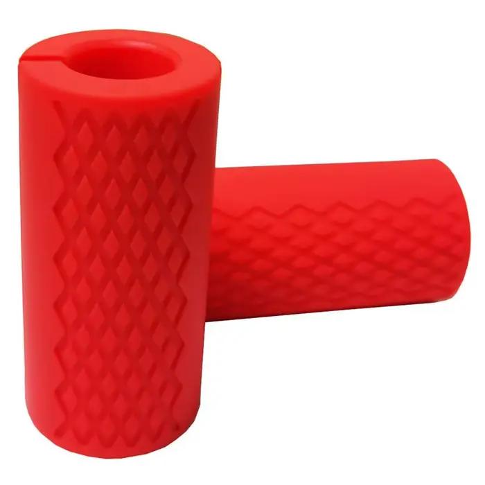 Poignées d'haltères d'entraînement en Silicone, protecteur de poignée d'haltère antidérapant pour un