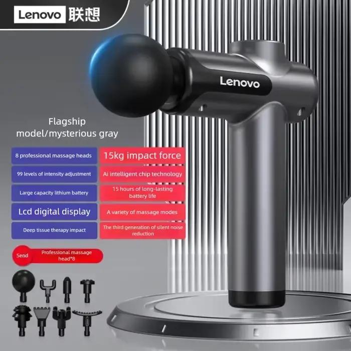 Appareil de massage Lenovo N3 avec soulagement musculaire profond, écran tactile LED, design portabl