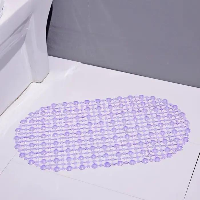 ⚑ Tapis de bain antidérapant, tapis de douche en PVC avec ventouses puissantes, non toxique, résista