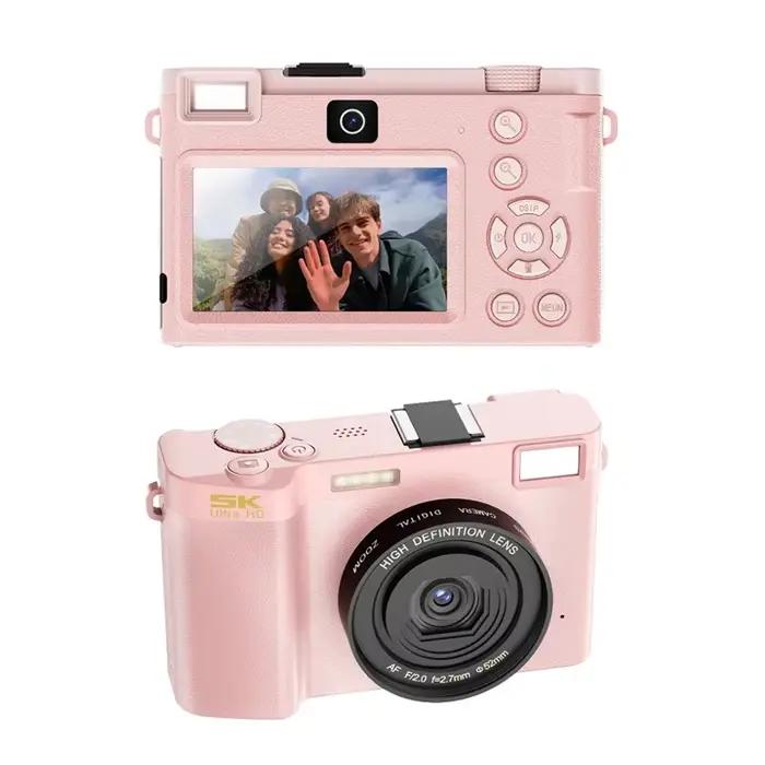 Appareil photo numérique professionnel 5K, Webcam WIFI, grand Angle, Zoom numérique 64mp, caméscope