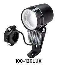 Dynamo e-bike lumière avant 100-120 LUX entrée AC 6-48V vélo 8W phare LED accessoires de vélo
