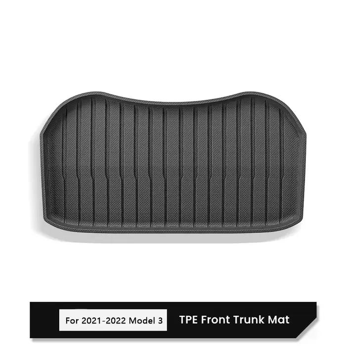 Tapis de coffre avant et arrière pour Tesla modèle 3/Y, mise à niveau TPE, boîte de rangement inféri