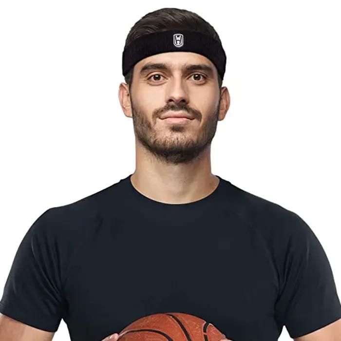 WOSWEIR-coton athlétique bandeau élastique bandeaux femmes hommes basket-ball sport gymnase Fitness