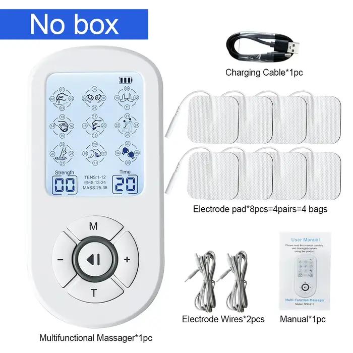 Masseur corporel électrique TENS, stimulateur musculaire EMS, appareil d'acupuncture numérique haute