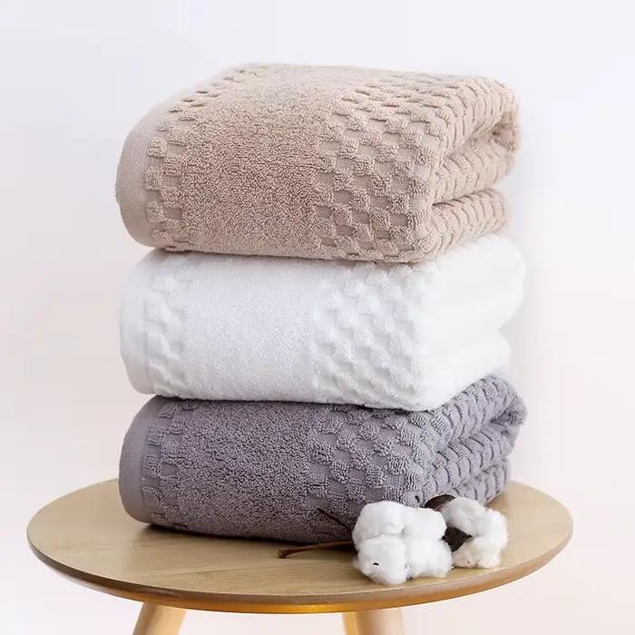 Serviette de bain en coton pour adultes, ensemble de salle de bain, grande serviette de plage, hôtel de luxe, Spa, pour la maison, sport