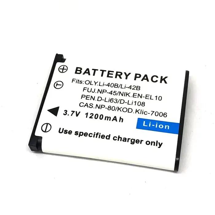 EN-EL10 Li-42B Li-40B FNP-45 A D-Li63 D-Li108 CNP-80 Chargeur de Batterie KLIC-7006 pour Nikon OLYMPUS FUJIFILM Pentax mol Kodak