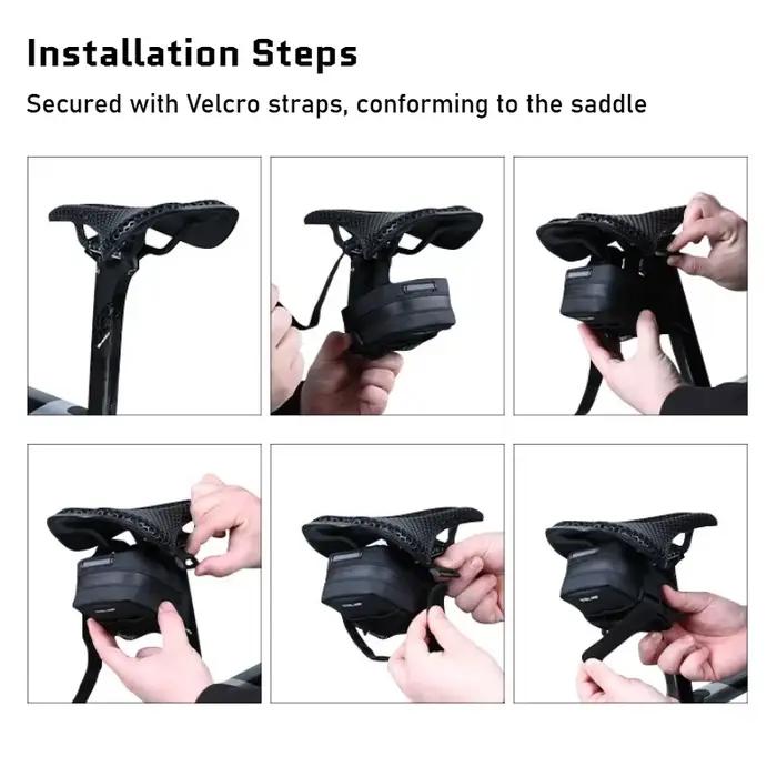 Sac de selle de vélo étanche léger Portable Mini sac multifonction avec capacité de 0