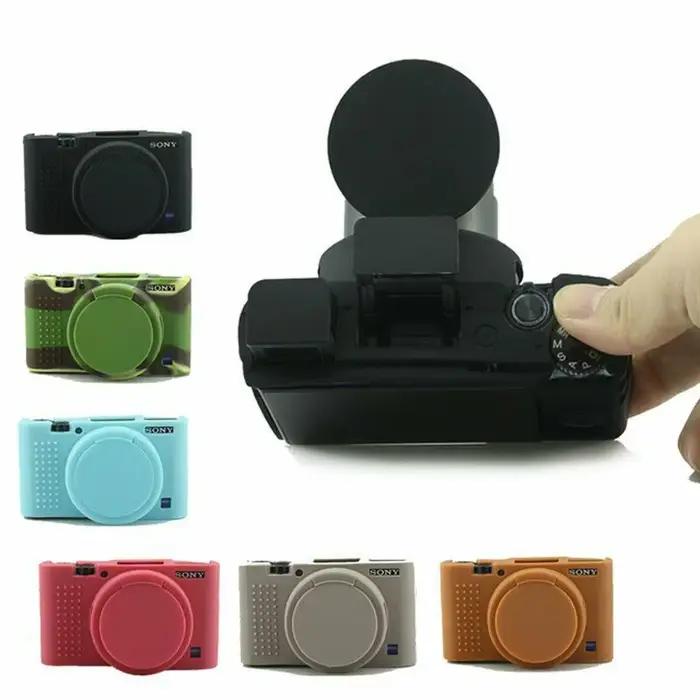 Étui souple pour appareil photo Sony RX100 III IV V VI RX100 VII ZV1 ZV-E10, housse de protection en caoutchouc, cadre de protection de caméra