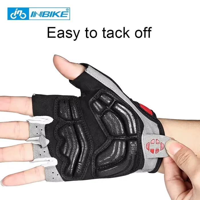 INBIKE antichoc GEL Pad gants de cyclisme demi doigt
