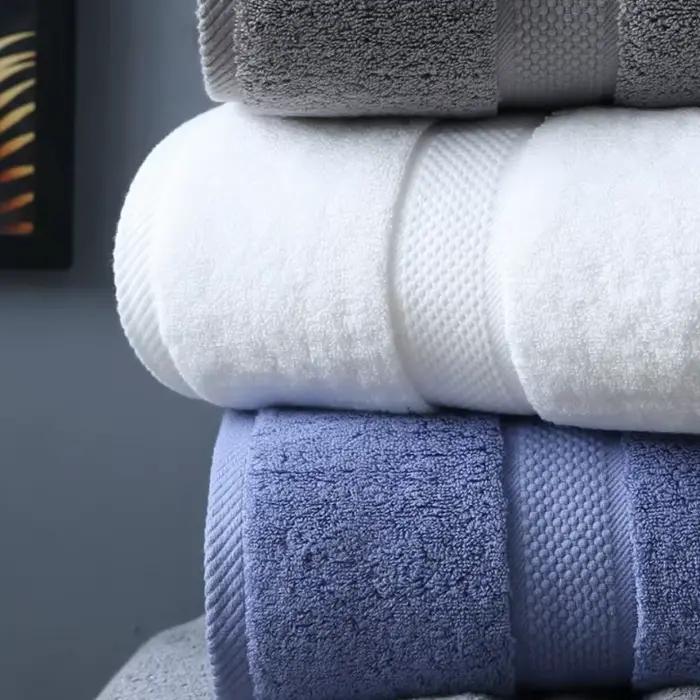 Serviette de Bain en Coton pour Adulte, Douce et Absorbante, Grande Serviette de Plage, Hôtel, Spa, Maison