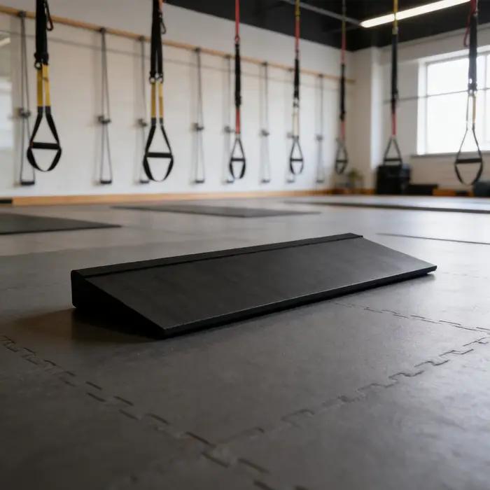 Grande planche d'entraînement inclinée pour squats