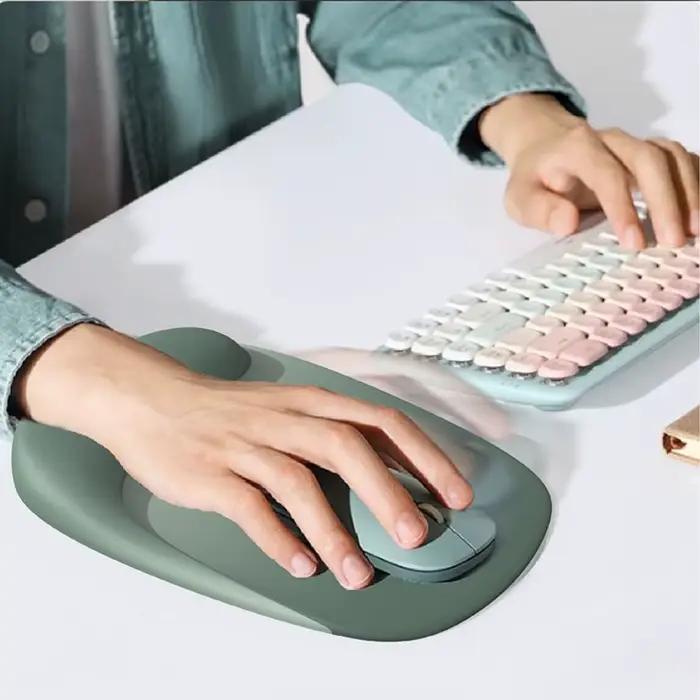Repose-poignets ergonomique pour souris et clavier, antidérapant, à récupération lente, coussin doux et confortable pour le repos des mains