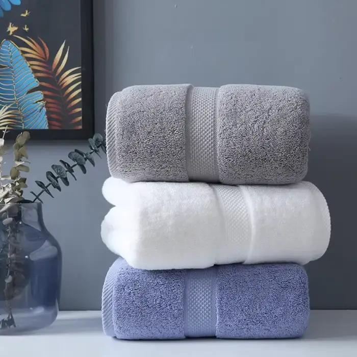 Serviette de Bain en Coton pour Adulte, Douce et Absorbante, Grande Serviette de Plage, Hôtel, Spa, Maison
