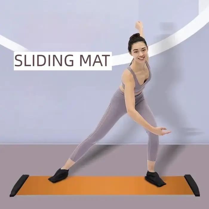 Tapis de glisse d'intérieur pour l'entraînement des jambes