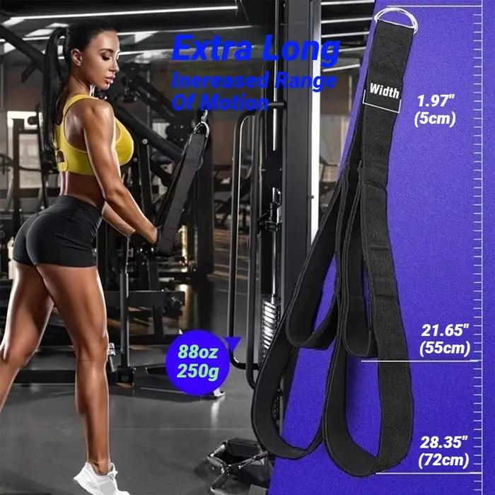 Corde de traction double extrémité pour triceps