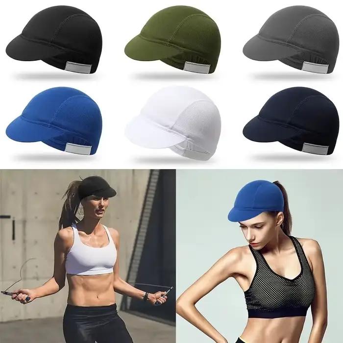 Casquette de cyclisme en polyester douce et respirante avec protection UV pour cyclistes, coureurs et randonneurs femmes et hommes activités de plein air