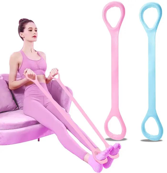 8 bandes de résistance élastiques de Fitness pour Yoga