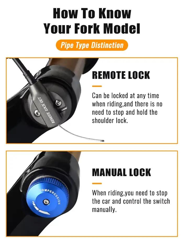 Fourche de Suspension de vélo 26/27